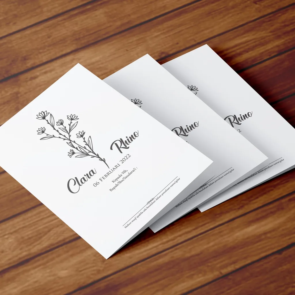 Undangan Pernikahan Rustic Unik Murah & Elegan