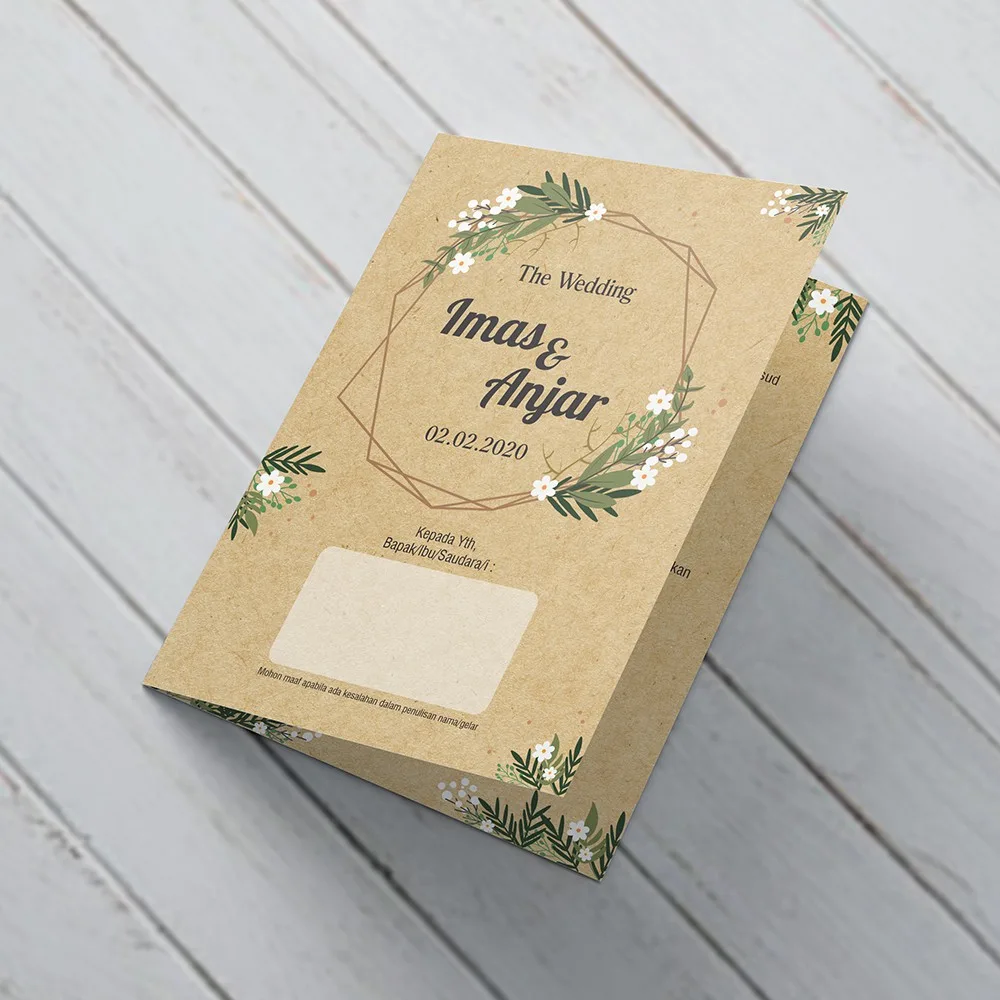 Undangan Pernikahan Tema Rustic & Klasik