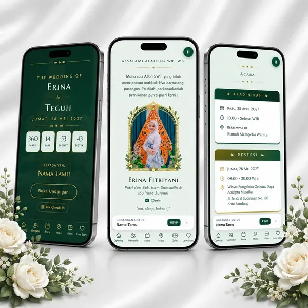 Undangan Website - Emerald Romance