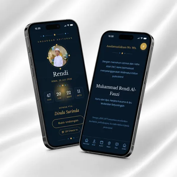 Undangan Website - Biru Samudra