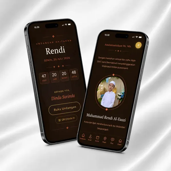Undangan Website - Coklat Tanah