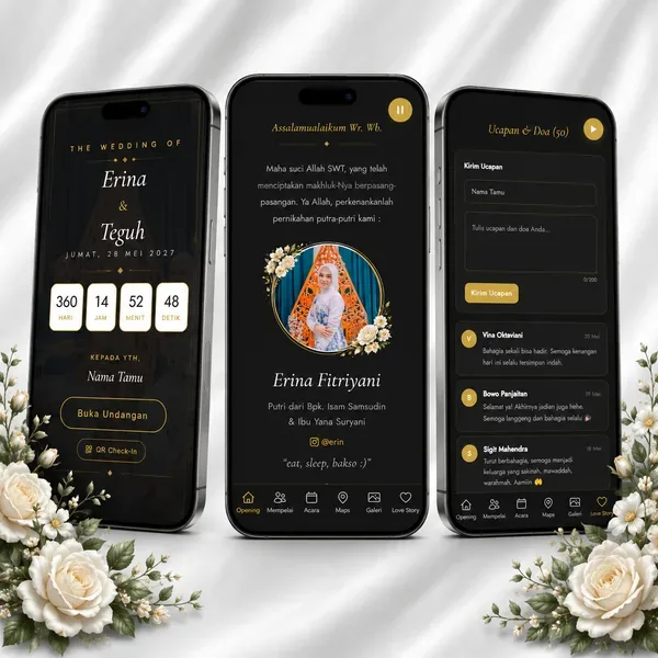 Undangan Website - Midnight Prestige