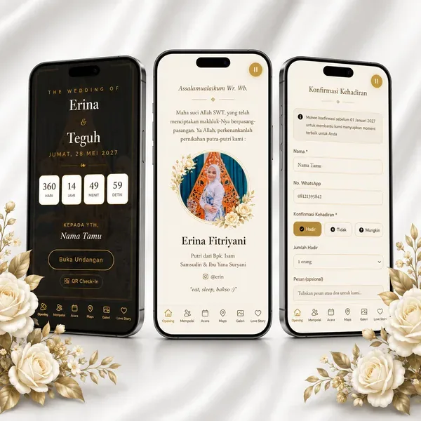 Undangan Website - Champagne Luxury