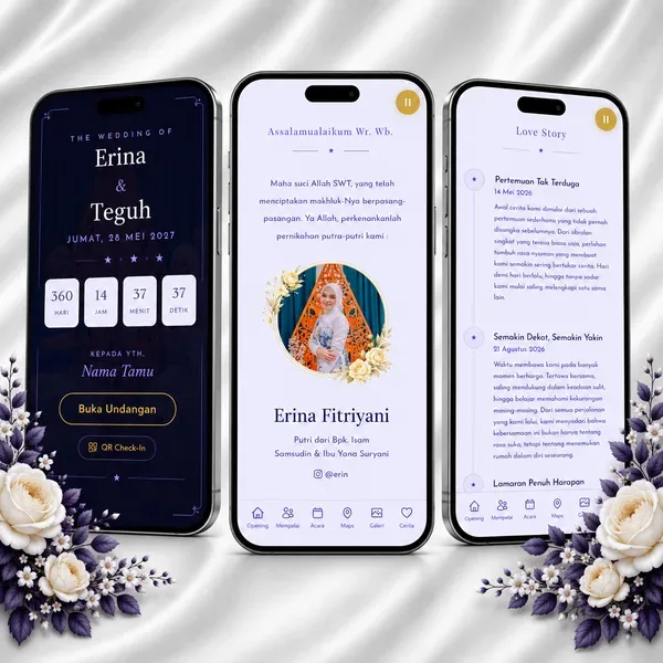 Undangan Website - Indigo Mystique