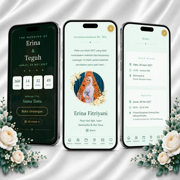 Undangan Website - Mint Serenity