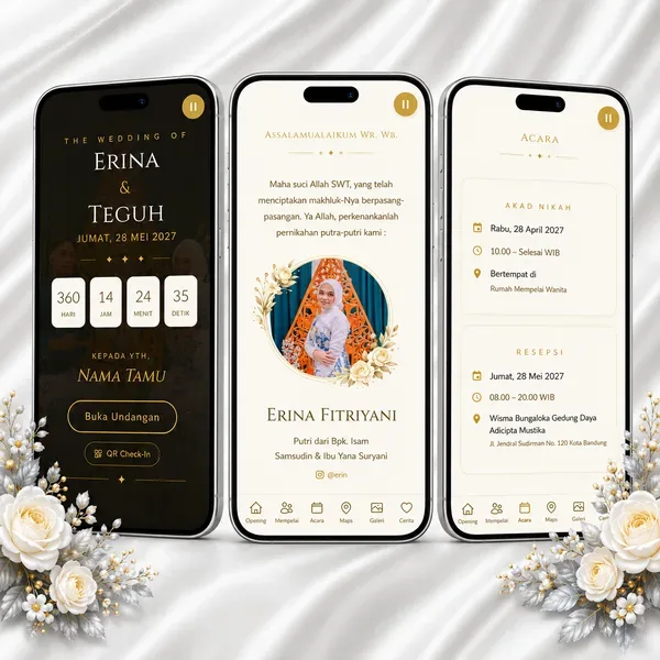 Undangan Website - Golden Heritage