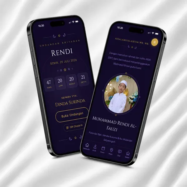 Undangan Website - Ungu Kerajaan