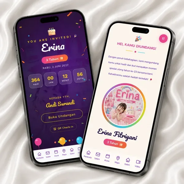 Undangan Website - Konfeti Ceria