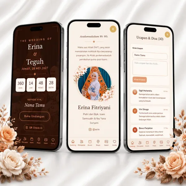 Undangan Website - Terracotta Bloom