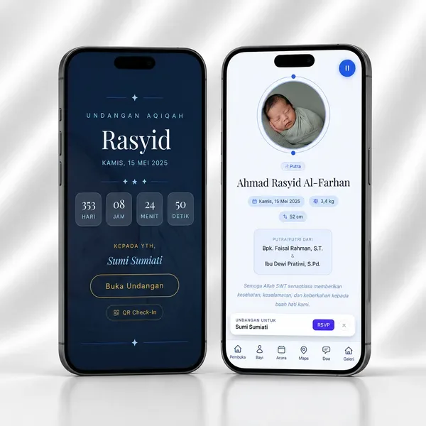 Undangan Website - Biru Langit