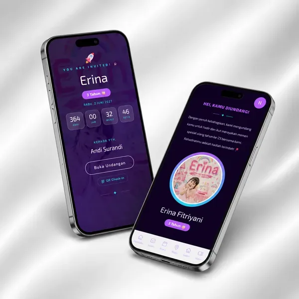 Undangan Website - Galaksi Neon