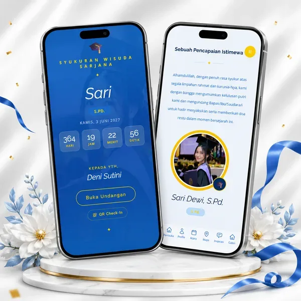 Undangan Website - Langit Biru