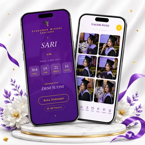Undangan Website - Ungu Kebanggaan