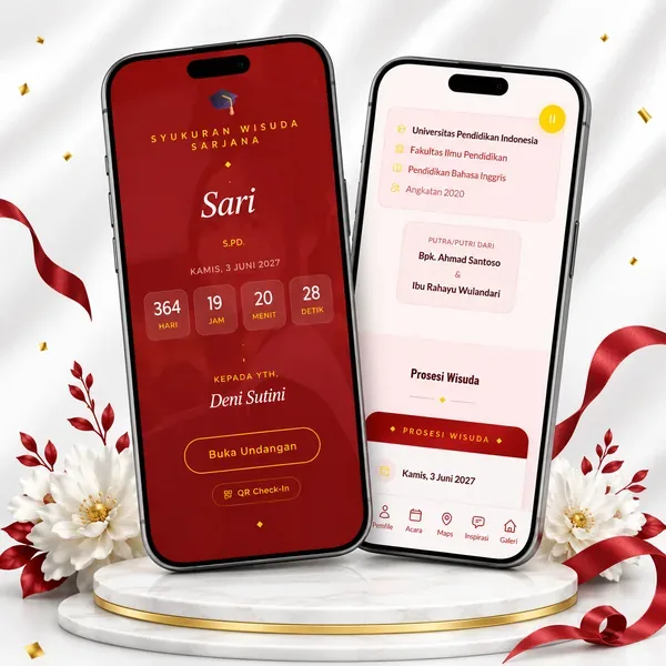 Undangan Website - Merah Semangat